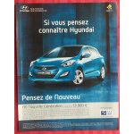 Publicit� papier - voiture hyundai i30 de 2012