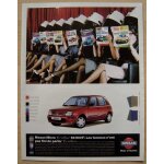 Publicit� papier - voiture nissan micra de 1999