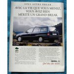 Publicit� papier - voiture opel astra break de 1993