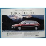 Publicit� papier - voiture opel astra turbo diesel de 1992