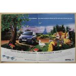 Publicit� papier - voiture opel zafira de 1999