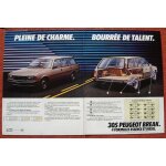Publicit� papier - voiture peugeot 305 break de 1980