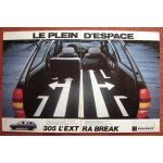 Publicit� papier - voiture peugeot 305 break de 1981
