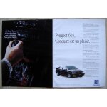 Publicit� papier - voiture peugeot 605 diesel turbo de 1993