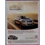 Publicit� papier - voiture toyota auris de 2008