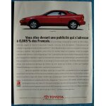 Publicit� papier - voiture toyota celica coup� de 1991