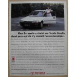 Publicit� papier - voiture toyota corolla de 1991