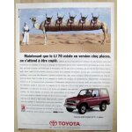 Publicit� papier - voiture toyota land cruiser lj 70 de 1993