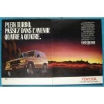 Publicit� papier - voiture toyota land cruiser turbo de 1986