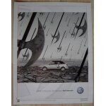Publicit� papier - voiture volkswagen golf cabriolet de 2000