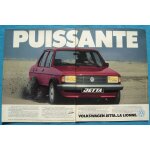 Publicit� papier - voiture volkswagen jetta de 1981
