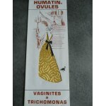 Publicit avec tissu jaune robe femme - publicit pharmaceutique humatin ovules - vaginites a trichomonas ...