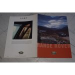 Range rover 4. 0 v8 / 2. 5 d / 4. 6 v8 petrol (conduite a droite / anglais) d�pliant automobile publicitaire ...