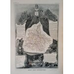 Rare superbe grande carte departement ardennes charleville mezieres rethel rocroy sedan vouziers 1852 ...