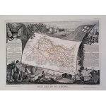 Rare superbe grande carte grav�e departement bouches du rhone marseille arles aix en provence 1852
