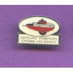 Rare pins pompier chigny les roses france a467