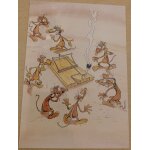 Rats - ptiluc - tapette et joint - 10x15cm - carte postale Rats - ptiluc - tapette et joint - 10x15cm - carte postale