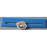 Rgle plastique plate bleue 15cm - warner bros. - avec curseur central course automobile - largeur 3cm ...