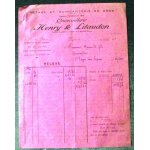 Relevé de facture du 30 novembre 1936. métaux et quincaillerie en gros henry & litaudon 41, rue des godrans ... Relevé de facture du 30 novembre 1936. métaux et quincaillerie en gros henry & litaudon 41, rue des godrans ...