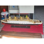 R�plique du titanic 87 cm maquette d�co en bois