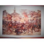 Reproduction de 1914 - 1918 d'une aquarelle de galien laloue repr�sentant un episode de la bataille des ...