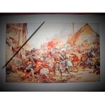 Reproduction de 1918 - 1920 d'une aquarelle de galien laloue repr�sentant un combat a ablain saint nazaire ...