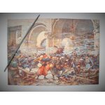 Reproduction de 1918 - 1920 d'une aquarelle de galien laloue repr�sentant un combat dans l'�glise de ...