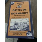 Reproduction 1984 de la carte bataille de normandie juin - aout 1944