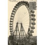 Reproduction de carte postale d autrefois la grande roue paris