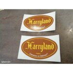 Retro sticker autocollant lot de 2 chemises harryland paris ann�es 70 80