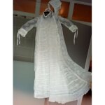Robe de bapteme tulle bonnet xix�me