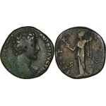 Rome - sesterce - marc aurele - 155 ad - minerve deb. tenant chouette et javeline - 27. 13 g. - ric. ... Rome - sesterce - marc aurele - 155 ad - minerve deb. tenant chouette et javeline - 27. 13 g. - ric. ...