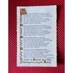 Rudyard kipling : po�me tu seras un homme, mon fils. format carte postale. enluminures sur beau papier. ...