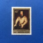 Russie - peinture anglaise de l'hermitage - marcus gheeraerts (y & t 5084)