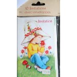 Sachet : 10 cartes d'invitation avec enveloppes