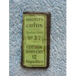 Sachet ancien aiguilles a coton n3 / 7. import� d'allemagne.