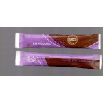 Sachet de sucre, sugar, z�cker, suiker, azucar, zucchero daddy expresso, mauve et marron, 4g