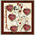 Saint valentin : coeurs de jean - louis scherrer bloc feuillet 93 ann�e 2006 n 3861 yvert et tellier ...
