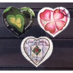 Saint - valentin - coeur yann arthus - bertrand (n 3459) + coeur torrente tr�fle 4 feuilles (n 3538) ...