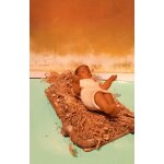 Santon j�sus en cire couch� 7 cm