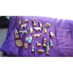 Santons petit j�sus lot de 21 personnages de cr�che