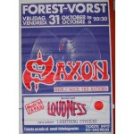 Saxon - affiche musique / concert / poster