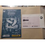 Saxon deux tickets de concerts invitations paris 1984 & melun 1991