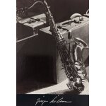 Saxophone tenor carte postale
