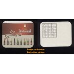 Sb sous bock bi�re beer mat lindemans grille sudoku au verso