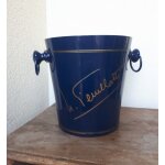 Seau a champagne - nicolas feuillatte - vintage - en mtal - laqu bleu - en aluminium - fabriqu en ...