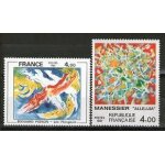 S�rie  ; cr�ation philat�lique ; :  ; les plongeurs ; d'edouard pignon et  ; all�luia ; d'alfred massenier ...