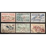S�rie sports j. o. helsinki 1953 - n 960 natation + 961 athl�tisme + 962 escrime + 963 canoe + 964 aviron ...