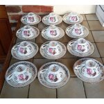 Service th� (caf�) 24 pi�ces 12 personnes : tasses & sous tasses - compagnie nationale berry cp haute ...