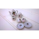 Service a th cramique (porcelaine) miniature les p'tites princesses (7 pices)